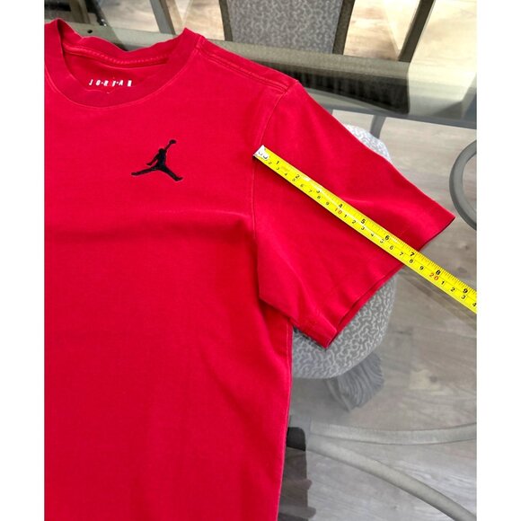 Jordan Red Short Sleeve T-Shirt With Jumpman Logo Print Mens Size M - Picture 7 of 7